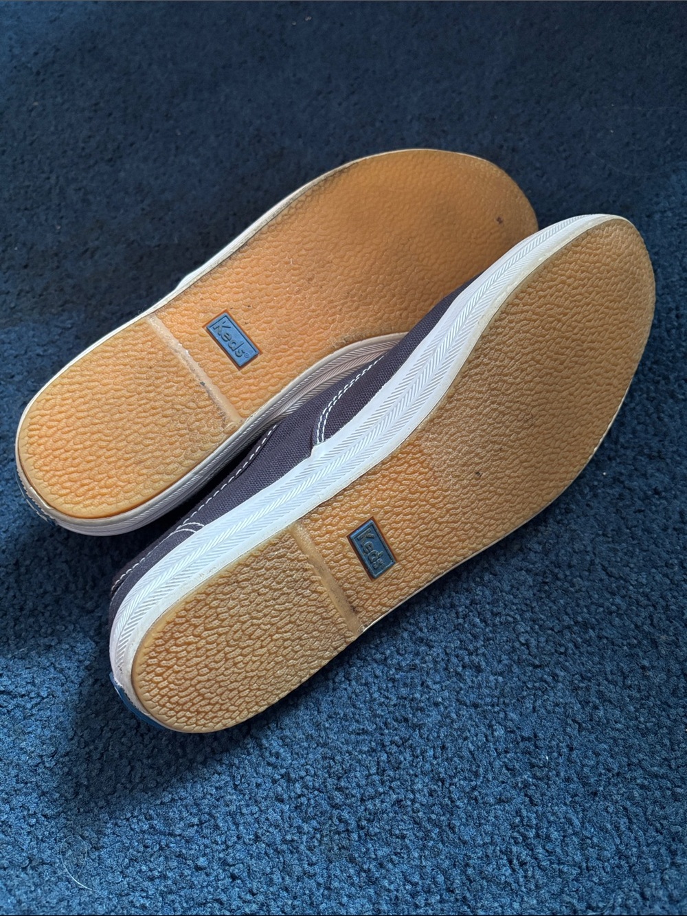 VGUC navy blue Keds * woman’s sz 8.5 * Canvas Lace-Up Sneakers - Picture 6 of 8